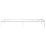 ZNTS Metal Bed Frame without Mattress White 80x200cm 350904