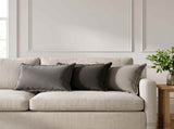Cushion with Pillow HOUTEN 6 pcs Grey Polyester 932296