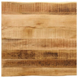 Table Top Live Edge 60x60x2.5 cm Solid Wood Rough Mango 370666