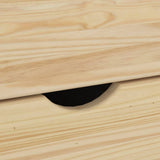Desk Cabinet Set 2 pcs Brown Solid Pine Wood 3438774