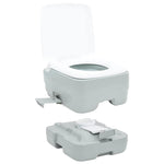Portable Camping Toilet Grey and white 41.5 x 36.5 x 30 cm 42001438