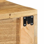 ZNTS Wall-mounted TV Cabinet 80x30x19 cm Solid Rough Wood Mango 4017476