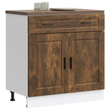 Kitchen Base Cabinet Porto Smoked Oak Engineered Wood 853982