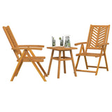 Garden Bistro Set Brown Solid acacia wood 3154120