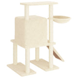Cat Tree with Sisal Scratching Posts Cream 96.5 cm 172076