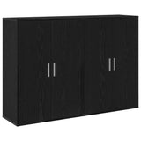 Sideboard 2 pcs Black Oak 60 x 31 x 84 cm Engineered Wood 3334304