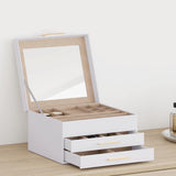 Jewellery Box 3-Layer White 23x20.5x14 cm 4103557