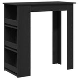 Bar Table with Storage Rack Black Oak 102x50x103.5 cm 862079