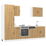 7 Piece Kitchen Cabinet Set Kalmar Artisan Oak Engineered Wood 3314770