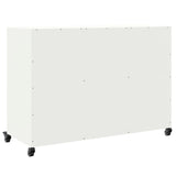 ZNTS Sideboard White 100.5x39x72 cm Steel 846739