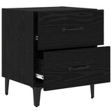 Bed Cabinet 2 pcs Black Oak 40 x 35 x 47.5 cm Engineered Wood 880570