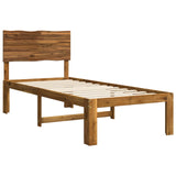 Single Bed Frame with Headboard ROSTOCK Natural 75 x 190 cm 903312