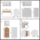 11 Piece Kitchen Cabinet Set Lyon White Engineered Wood 3067663