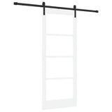 Sliding Door ORKDAL White and Black 83 x 202 cm 3331858