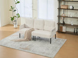 GOMYWAY Oversized Loveseat, Modern & Plush Double-seater Sofa, Corduroy Upholstered Couch, Cozy W2678P422283