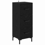 Highboard Black Oak 34.5 x 34 x 180 cm Engineered Wood 3416226