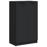 Shoe Cabinet Black 59x35x100 cm Engineered Wood 811440