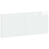 Wall-Mounted Headboard ALKMAAR High Gloss White Engineered Wood 896309