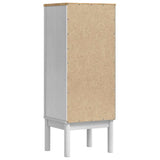 Bathroom Cabinet FLORO White 35 x 30 x 90 cm Solid Pine Wood 42011238