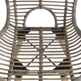 Dining Chairs 4 pcs Brown Natural Rattan 246854