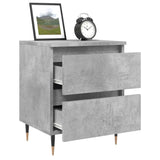 Bedside Cabinets 2 pcs Concrete Grey 40x35x50 cm Engineered Wood 826869
