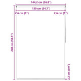 Shower Roller Blind 140x240 cm Bubble 142868