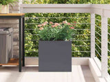 Garden Planter Anthracite 32 x 32 x 40 cm Cold-rolled Steel 876345