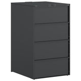 Wheelie Bin Storage with Gas Lift-up Lid for 240L Bin Steel 42018685