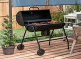 Steel Charcoal BBQ, with Ash Catcher and Warming Rack T3398P320099