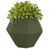 Planter 2 pcs Olive Green 75 x 75 x 60 cm Steel 884045