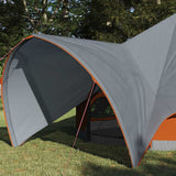 Teepee Tent 3-Person Grey and Orange 312 x 312 x 197 cm 42004010