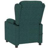 Massage Chair Dark Green Fabric 339064