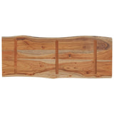 Table Top 80x40x2.5 cm Rectangular Solid Wood Acacia Live Edge 370610