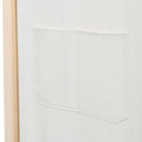 ZNTS 6-Panel Room Divider Cream 240x170x4 cm Fabric 248174