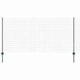 Welded Wire Fence 25 x 1.2 m PVC-Coated Steel Green 3336013