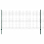 Fence with Posts Green 1.2 x 10 m Steel 3335976