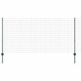 Fence with Posts Green 1.2 x 25 m Steel 3336013