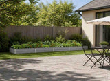 Raised Garden Bed Grey 320 x 80 x 24 cm cold-rolled steel 8006497