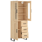 Highboard Sonoma Oak 69.5x34x180 cm Engineered Wood 3198684