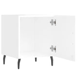 Bedside Cabinets 2 pcs High Gloss White 40x40x50 cm Engineered Wood 827601