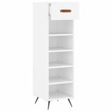 Shoe Cabinet White 30x35x105 cm Engineered Wood 829644