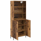 Highboard Old Wood 69.5 x 32.5 x 180 cm Engineered Wood 3415631