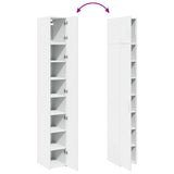 Slim Storage Cabinet White 30x42.5x225 cm Engineered Wood 3281259