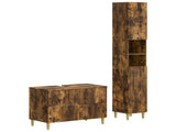 2 Piece Bathroom Cabinet Set ARNHEM Smoked Oak Engineered Wood 3417527