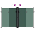 ZNTS Retractable Side Awning Dark Green 200x1200 cm 4004860