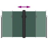 ZNTS Retractable Side Awning Dark Green 200x1200 cm 4004860