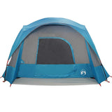 Family Tent Cabin 6-Person Blue Waterproof 4009556