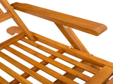 Reclining and Folding Sunlounger Folding 2 pcs Natural 3415407