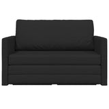 2-Seater Folding Sofa Bed Black 124 x 71 x 78 cm Fabric 42030514