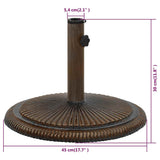 Umbrella Base Bronze 45x45x30 cm Cast Iron 317771